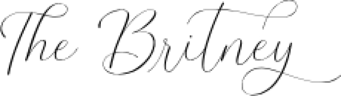 The Britney Font Preview