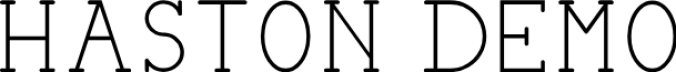 HASTON Font Preview