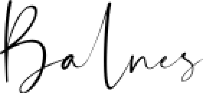 Balnes Font Preview