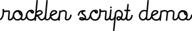 Rocklen Script Dem Font Preview
