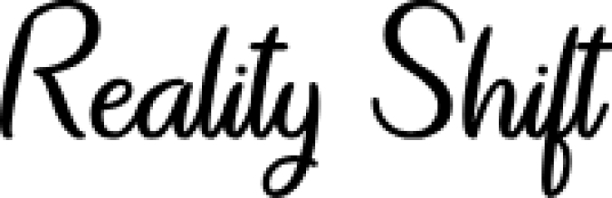 Reality Shif Font Preview