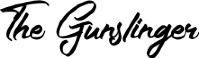 The Gunslinger Font Preview