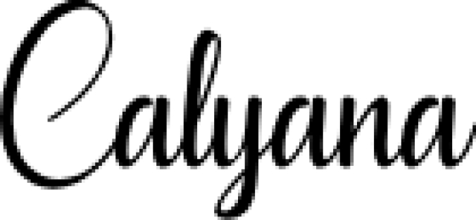 Calyana (Personal Use Only) Font Preview