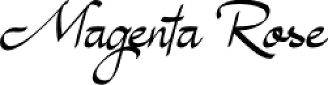 Magenta Rose Font Preview