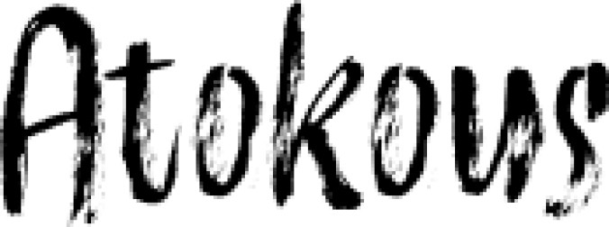 Atokous Font Preview