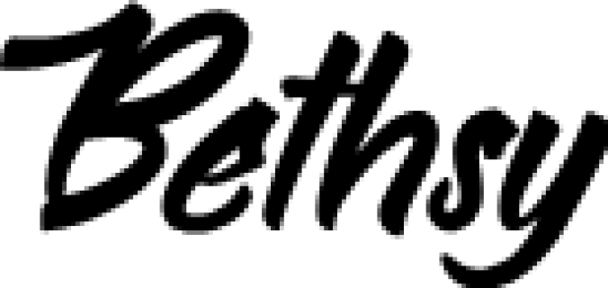 Bethsy Font Preview