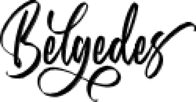 Belgedes Font Preview