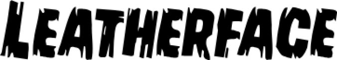 Leatherface Font Preview