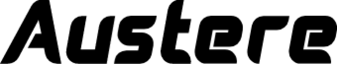 Austere Font Preview