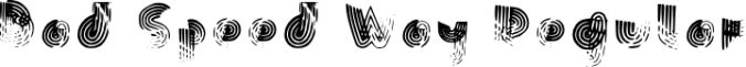 Bad Speed Way Font Preview