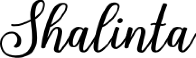 Shalinta Font Preview