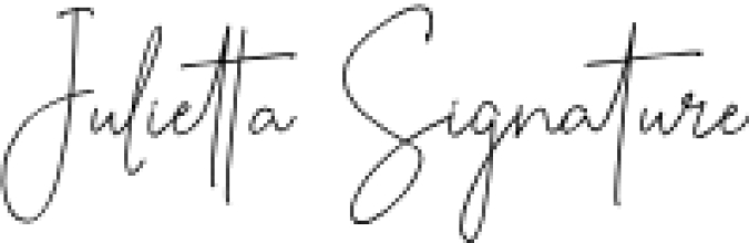 Julietta Signature Font Preview