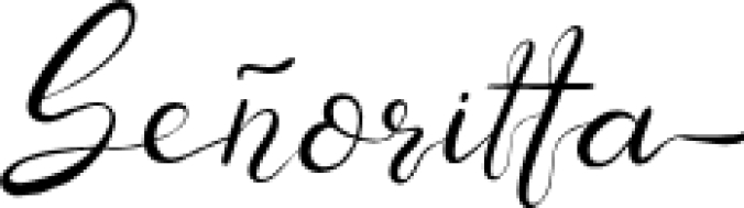 Senoritta - Beautiful Scrip Font Preview