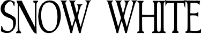 Snow White Font Preview