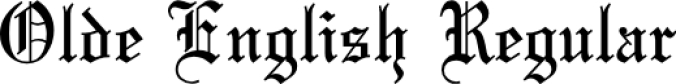 Olde English Font Preview