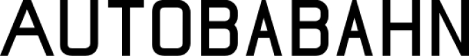 Autobabah Font Preview
