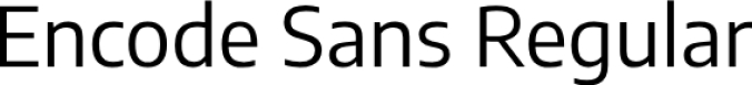 Encode Sans Font Preview