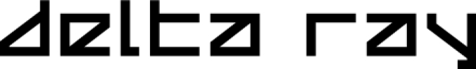 Delta Ray Font Preview