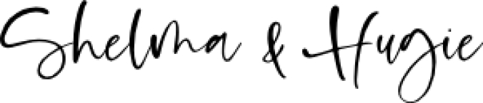 Shelma & Hugie Font Preview
