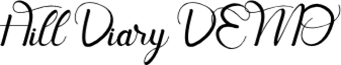 Hill Diary Font Preview
