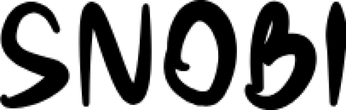 Snobi Font Preview