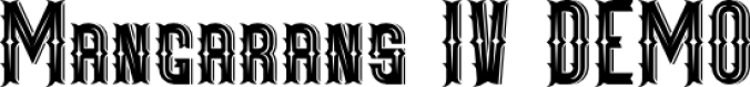 Mangarans IV Font Preview