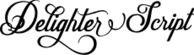 Delighter Scrip Font Preview