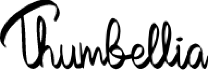 Thumbellia Font Preview