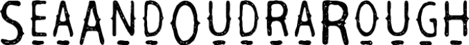 Sea And Oudra Rough Font Preview