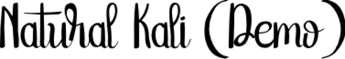 Natural Kali Font Preview