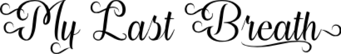 My Last Breath Font Preview