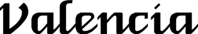 Valencia Font Preview
