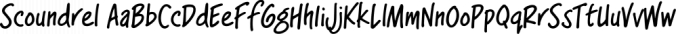 Scoundrel Font Preview