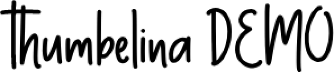 Thumbelina Font Preview