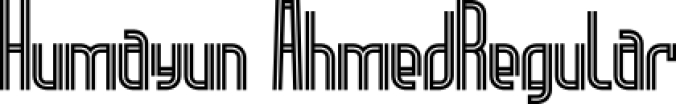 Humayun Ahmed Font Preview