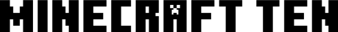 Minecraft Te Font Preview