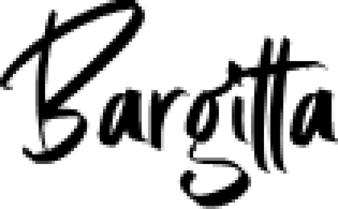 Bargitta Solid Font Preview