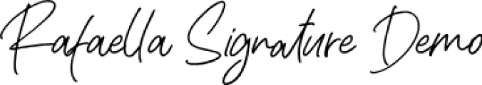 Rafaella Signature Font Preview
