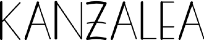 KANZALEA Font Preview