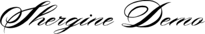 Shergine Font Preview