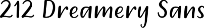 212 Dreamery Sans Font Preview