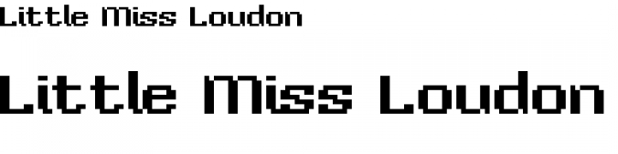 Little Miss Loud Font Preview