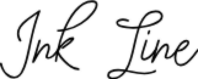 Ink Line Font Preview