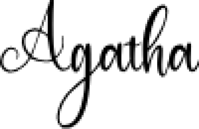 Agatha Font Preview