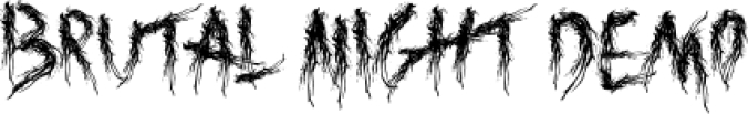 Brutal Nigh Font Preview