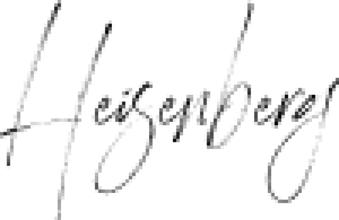 Heisenberg Font Preview