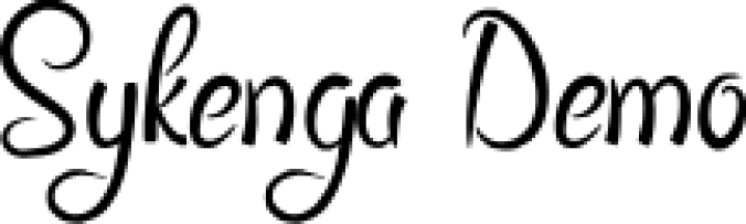 Sykenga Font Preview