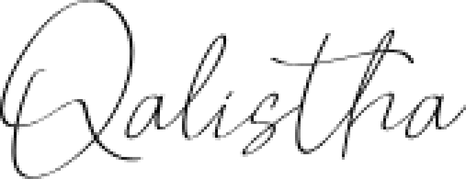 Qalistha Font Preview