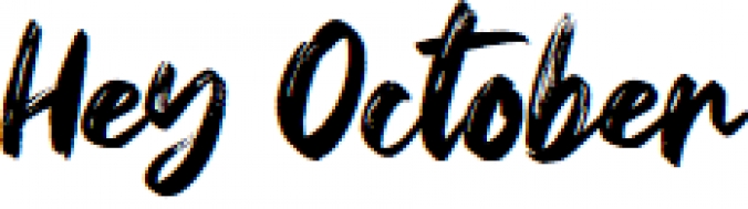 Hey October Font Preview