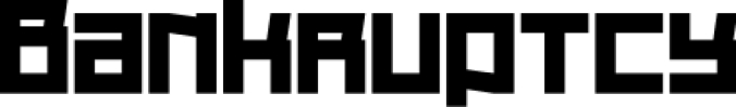 Bankruptcy Font Preview